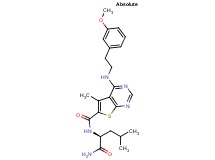 N-[(1S)-1-(aminocarbonyl)-3-methylbutyl]-4-{[2-(3-methoxyphenyl)ethyl]amino}-5-methylthieno[2,3-d]pyrimidine-6-carboxamide