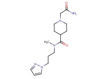 1-(2-amino-2-oxoethyl)-N-methyl-N-[3-(1H-pyrazol-1-yl)propyl]-4-piperidinecarboxamide