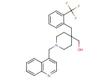 {1-(4-quinolinylmethyl)-4-[2-(trifluoromethyl)benzyl]-4-piperidinyl}methanol