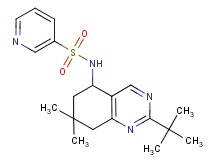 N-(2-tert-butyl-7,7-dimethyl-5,6,7,8-tetrahydro-5-quinazolinyl)-3-pyridinesulfonamide
