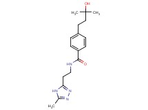 4-(3-hydroxy-3-methylbutyl)-N-[2-(5-methyl-4H-1,2,4-triazol-3-yl)ethyl]benzamide
