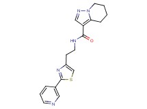 N-[2-(2-pyridin-3-yl-1,3-thiazol-4-yl)ethyl]-4,5,6,7-tetrahydropyrazolo[1,5-a]pyridine-3-carboxamide