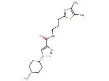1-(cis-4-aminocyclohexyl)-N-[3-(4,5-dimethyl-1,3-thiazol-2-yl)propyl]-1H-1,2,3-triazole-4-carboxamide