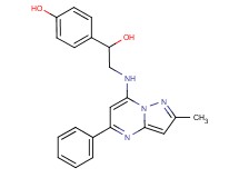4-{1-hydroxy-2-[(2-methyl-5-phenylpyrazolo[1,5-a]pyrimidin-7-yl)amino]ethyl}phenol