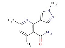 4,6-dimethyl-2-(1-methyl-1H-pyrazol-4-yl)nicotinamide