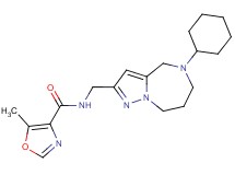 N-[(5-cyclohexyl-5,6,7,8-tetrahydro-4H-pyrazolo[1,5-a][1,4]diazepin-2-yl)methyl]-5-methyl-1,3-oxazole-4-carboxamide