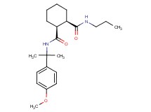 (1S*,2R*)-N-[1-(4-methoxyphenyl)-1-methylethyl]-N'-propylcyclohexane-1,2-dicarboxamide