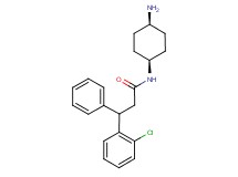 N-(cis-4-aminocyclohexyl)-3-(2-chlorophenyl)-3-phenylpropanamide hydrochloride