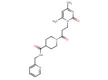 1-[3-(4,6-dimethyl-2-oxopyrimidin-1(2H)-yl)propanoyl]-N-(pyridin-2-ylmethyl)piperidine-4-carboxamide