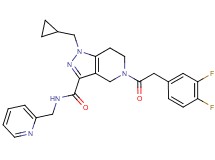 1-(cyclopropylmethyl)-5-[(3,4-difluorophenyl)acetyl]-N-(2-pyridinylmethyl)-4,5,6,7-tetrahydro-1H-pyrazolo[4,3-c]pyridine-3-carboxamide