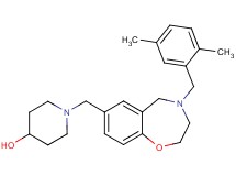 1-{[4-(2,5-dimethylbenzyl)-2,3,4,5-tetrahydro-1,4-benzoxazepin-7-yl]methyl}-4-piperidinol
