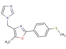 4-(1H-imidazol-1-ylmethyl)-5-methyl-2-[4-(methylthio)phenyl]-1,3-oxazole