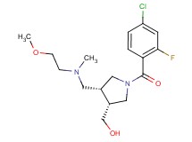 ((3R*,4R*)-1-(4-chloro-2-fluorobenzoyl)-4-{[(2-methoxyethyl)(methyl)amino]methyl}pyrrolidin-3-yl)methanol