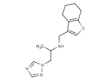 N-(4,5,6,7-tetrahydro-1-benzothien-3-ylmethyl)-1-(1H-1,2,4-triazol-1-yl)propan-2-amine