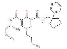 1-(2-methoxyethyl)-N-(2-methoxy-1-methylethyl)-4-oxo-N'-[(1-phenylcyclopentyl)methyl]-1,4-dihydro-3,5-pyridinedicarboxamide