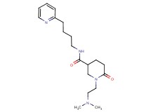 1-[2-(dimethylamino)ethyl]-6-oxo-N-[4-(2-pyridinyl)butyl]-3-piperidinecarboxamide