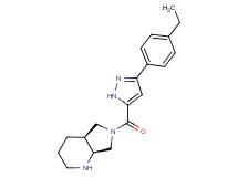 rel-(4aS,7aS)-6-{[3-(4-ethylphenyl)-1H-pyrazol-5-yl]carbonyl}octahydro-1H-pyrrolo[3,4-b]pyridine hydrochloride