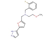 (2-fluorobenzyl)(2-methoxyethyl){[5-(1H-pyrazol-5-yl)-2-furyl]methyl}amine