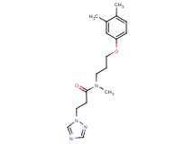 N-[3-(3,4-dimethylphenoxy)propyl]-N-methyl-3-(1H-1,2,4-triazol-1-yl)propanamide