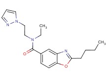 2-butyl-N-ethyl-N-[2-(1H-pyrazol-1-yl)ethyl]-1,3-benzoxazole-5-carboxamide