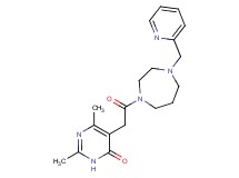 2,6-dimethyl-5-{2-oxo-2-[4-(pyridin-2-ylmethyl)-1,4-diazepan-1-yl]ethyl}pyrimidin-4(3H)-one