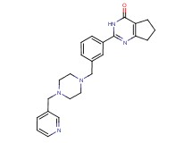 2-(3-{[4-(3-pyridinylmethyl)-1-piperazinyl]methyl}phenyl)-3,5,6,7-tetrahydro-4H-cyclopenta[d]pyrimidin-4-one