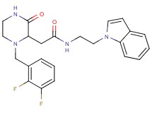 2-[1-(2,3-difluorobenzyl)-3-oxo-2-piperazinyl]-N-[2-(1H-indol-1-yl)ethyl]acetamide