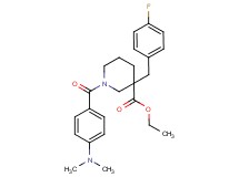 ethyl 1-[4-(dimethylamino)benzoyl]-3-(4-fluorobenzyl)-3-piperidinecarboxylate