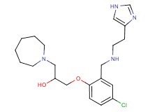 1-(1-azepanyl)-3-[4-chloro-2-({[2-(1H-imidazol-4-yl)ethyl]amino}methyl)phenoxy]-2-propanol