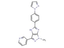 1-methyl-5-[4-(1H-pyrazol-1-yl)phenyl]-3-(3-pyridinyl)-1,4-dihydroimidazo[4,5-c]pyrazole