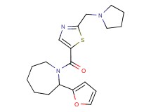2-(2-furyl)-1-{[2-(pyrrolidin-1-ylmethyl)-1,3-thiazol-5-yl]carbonyl}azepane