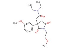 N,N-diethyl-2-[1-(2-methoxyethyl)-3-(3-methoxyphenyl)-2,5-dioxo-3-pyrrolidinyl]acetamide