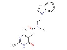 2-(2,4-dimethyl-6-oxo-1,6-dihydropyrimidin-5-yl)-N-[2-(1H-indol-1-yl)ethyl]-N-methylacetamide