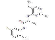 2-[(5-ethyl-2-methylpyrimidin-4-yl)amino]-N-(5-fluoro-2-methylphenyl)propanamide
