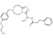 N-(1-{7-[4-(2-hydroxyethoxy)benzyl]-6,7,8,9-tetrahydro-5H-[1,2,4]triazolo[4,3-d][1,4]diazepin-3-yl}ethyl)-3-phenylpropanamide