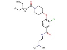 3-chloro-4-({1-[(2,2-diethylcyclopropyl)carbonyl]-4-piperidinyl}oxy)-N-[2-(dimethylamino)ethyl]benzamide