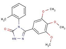 4-(2-methylphenyl)-5-(3,4,5-trimethoxyphenyl)-2,4-dihydro-3H-1,2,4-triazol-3-one