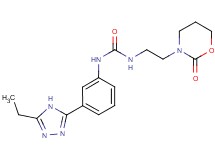 N-[3-(5-ethyl-4H-1,2,4-triazol-3-yl)phenyl]-N'-[2-(2-oxo-1,3-oxazinan-3-yl)ethyl]urea