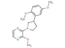 2-[3-(2,5-dimethoxyphenyl)-1-pyrrolidinyl]-3-methoxypyrazine