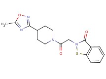 2-{2-[4-(5-methyl-1,2,4-oxadiazol-3-yl)piperidin-1-yl]-2-oxoethyl}-1,2-benzisothiazol-3(2H)-one