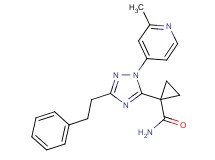 1-[1-(2-methylpyridin-4-yl)-3-(2-phenylethyl)-1H-1,2,4-triazol-5-yl]cyclopropanecarboxamide