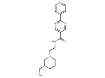 N-{2-[3-(hydroxymethyl)piperidin-1-yl]ethyl}-2-pyridin-4-ylpyrimidine-5-carboxamide