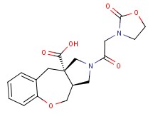 (3aS*,10aS*)-2-[(2-oxo-1,3-oxazolidin-3-yl)acetyl]-2,3,3a,4-tetrahydro-1H-[1]benzoxepino[3,4-c]pyrrole-10a(10H)-carboxylic acid