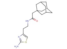 2-(1-adamantyl)-N-[2-(2-amino-1,3-thiazol-4-yl)ethyl]acetamide