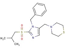 4-{[1-benzyl-2-(isobutylsulfonyl)-1H-imidazol-5-yl]methyl}thiomorpholine