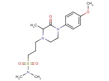 3-[4-(4-methoxyphenyl)-2-methyl-3-oxo-1-piperazinyl]-N,N-dimethyl-1-propanesulfonamide