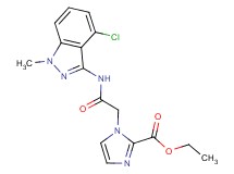 ethyl 1-{2-[(4-chloro-1-methyl-1H-indazol-3-yl)amino]-2-oxoethyl}-1H-imidazole-2-carboxylate