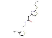 2-[2-(ethylthio)-1,3-thiazol-4-yl]-N-[2-(3-methyl-2-thienyl)ethyl]acetamide