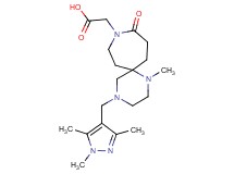 {1-methyl-10-oxo-4-[(1,3,5-trimethyl-1H-pyrazol-4-yl)methyl]-1,4,9-triazaspiro[5.6]dodec-9-yl}acetic acid
