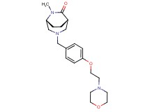 (1S*,5R*)-6-methyl-3-{4-[2-(4-morpholinyl)ethoxy]benzyl}-3,6-diazabicyclo[3.2.2]nonan-7-one